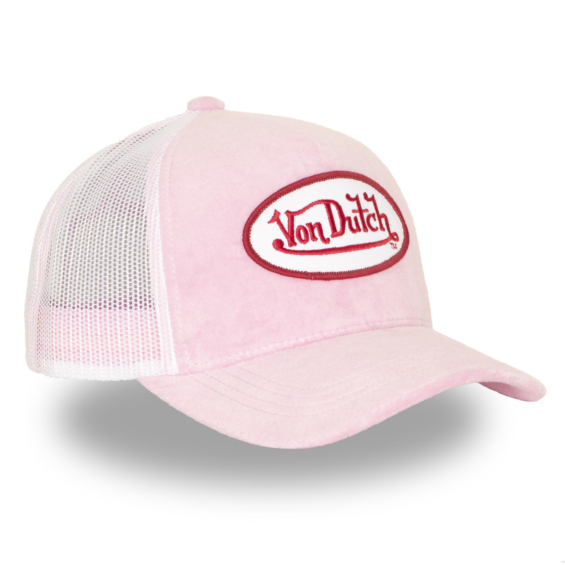 Casquette trucker avec filet en velours Kylie