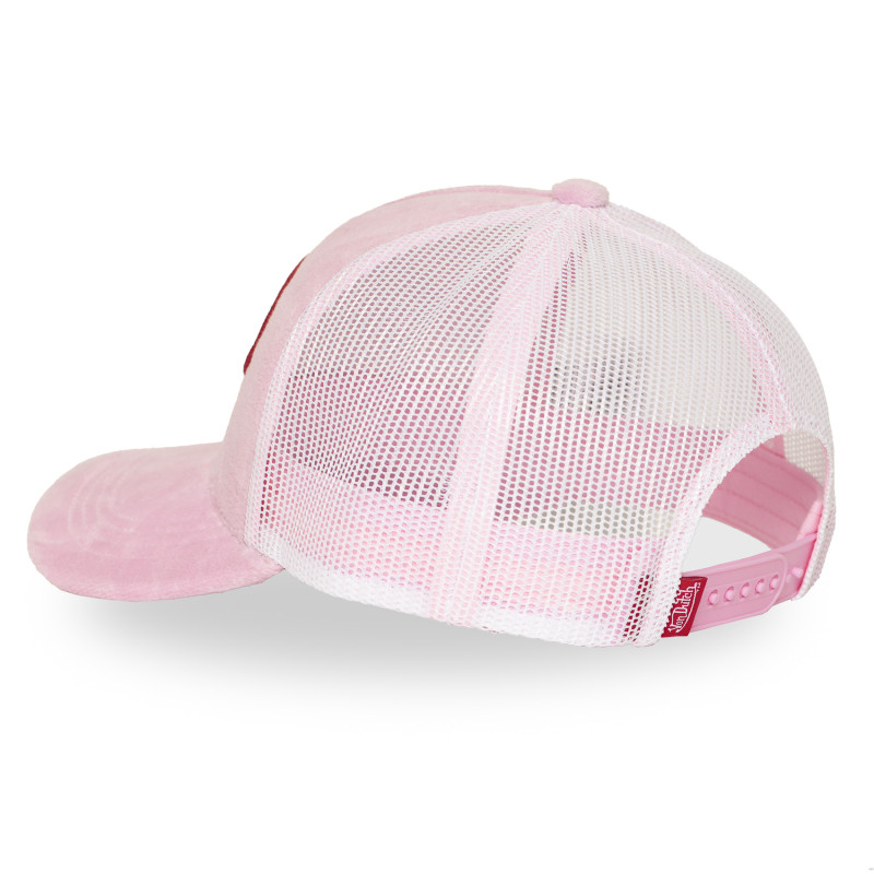 Casquette trucker avec filet en velours Kylie