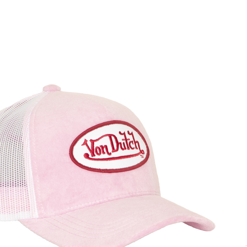 Casquette trucker avec filet en velours Kylie