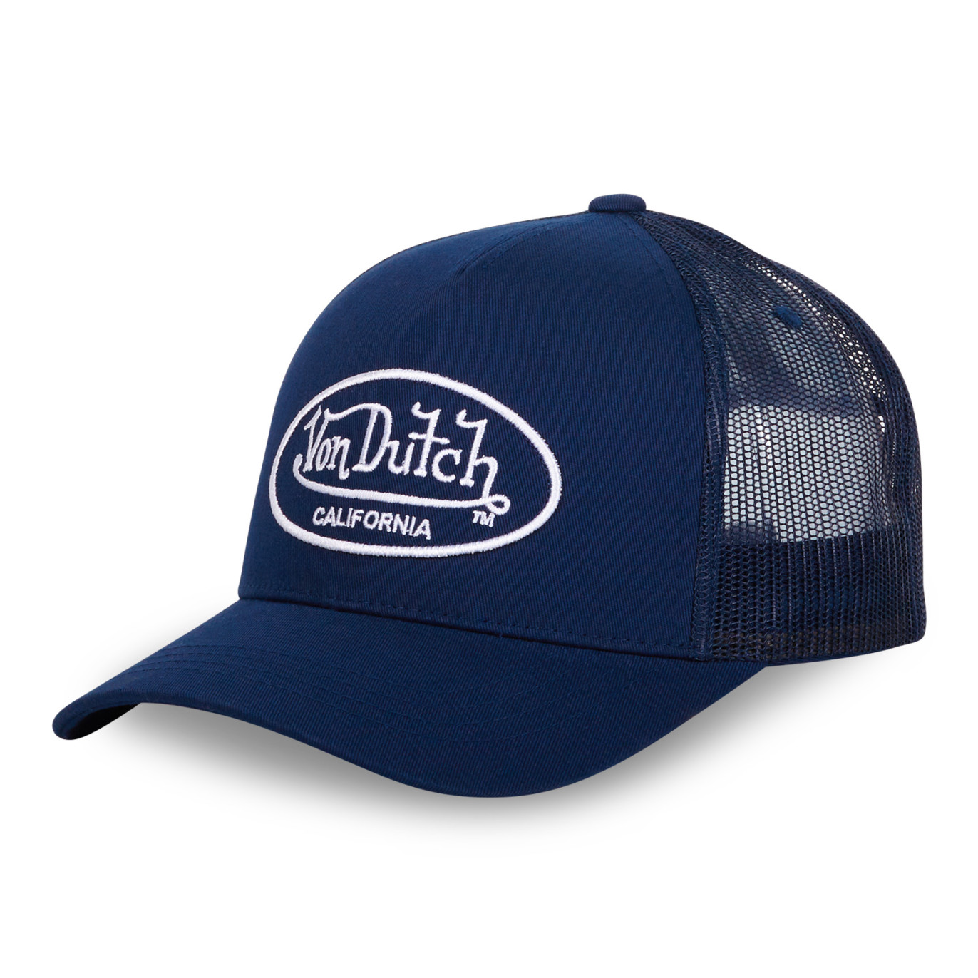 Casquette Vondutch Bleue Trucker Strapback / Boucle LOF | Von Dutch