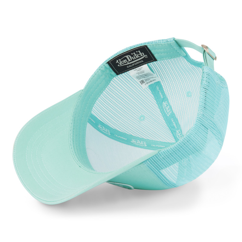 Casquette Vondutch Turquoise Trucker Strapback / Boucle LOF | Von Dutch