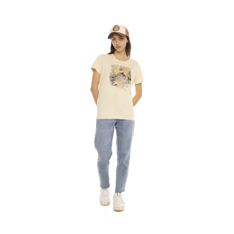 T-shirt à col rond manches courtes femme Arizona