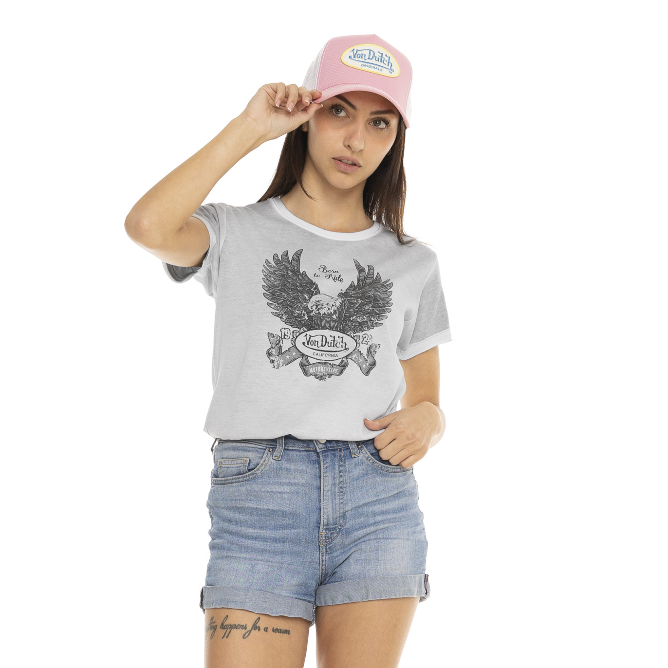 Tee Shirt Gris coupe Regular Col rond effet Chiné KULTURE | Femme - Vondutch | Von Dutch