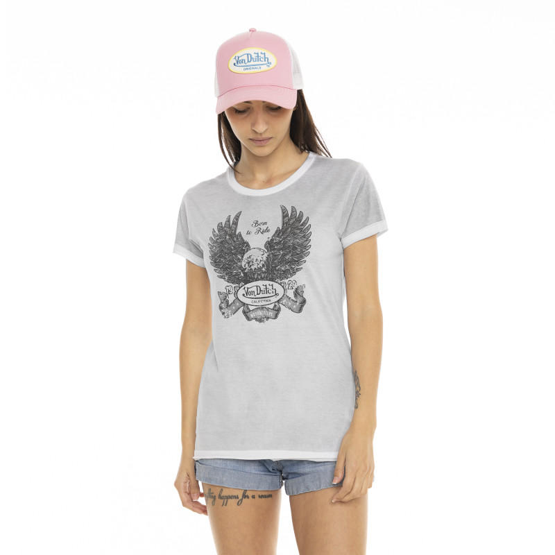 T-shirt à col rond manches courtes femme Kustom Kulture