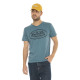 Tee Shirt Bleu coupe Regular Col V effet Flammé RON | Homme - Vondutch | Von Dutch