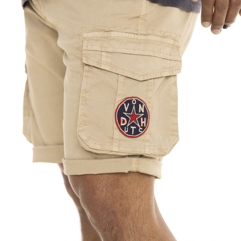 Bermuda en Coton coupe Court Beige Ceinture Elastique | Homme - Vondutch | Von Dutch