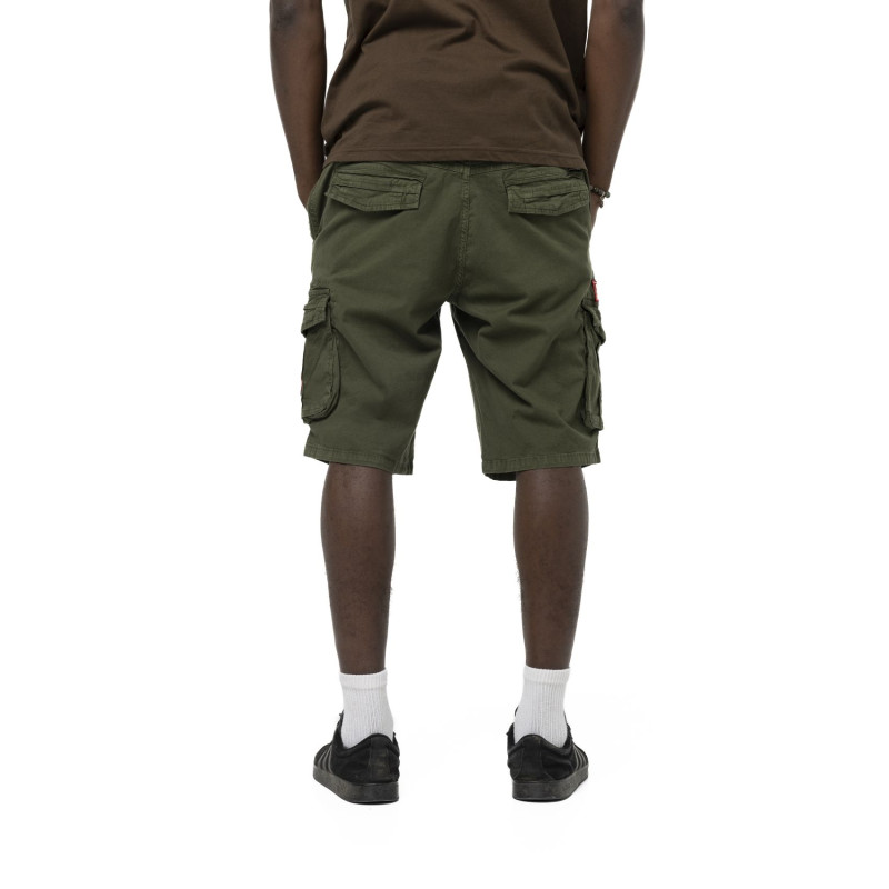 Bermuda en Coton coupe Court Vert Kaki Ceinture Elastique | Homme - Vondutch | Von Dutch