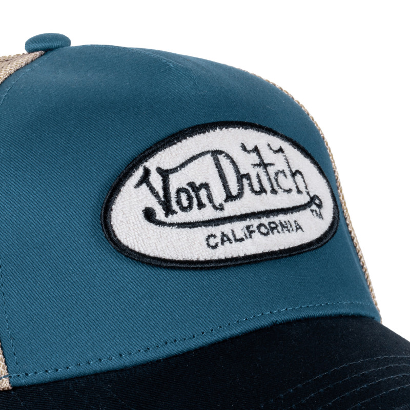Casquette baseball avec filet et patch en bouclette et broderie Terry