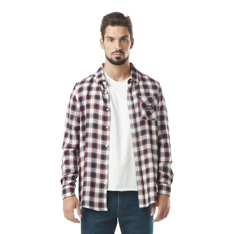 Chemise homme manches longues à carreaux Lex