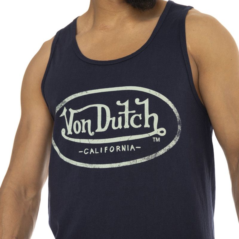 Tee Shirt Bleu coupe Regular Col rond BASE | Homme - Vondutch