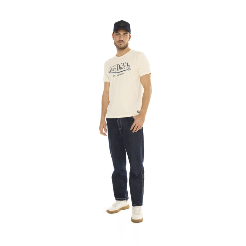 Tee Shirt Beige coupe Regular Col rond FIRST | Homme - Vondutch | Von Dutch