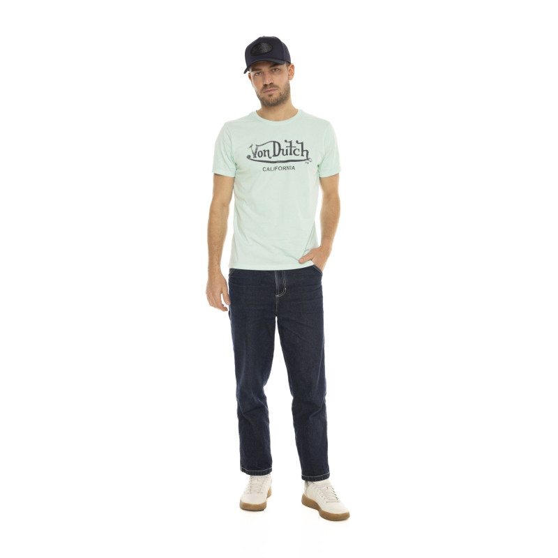 Tee Shirt Bleu coupe Regular Col rond FIRST | Homme - Vondutch | Von Dutch