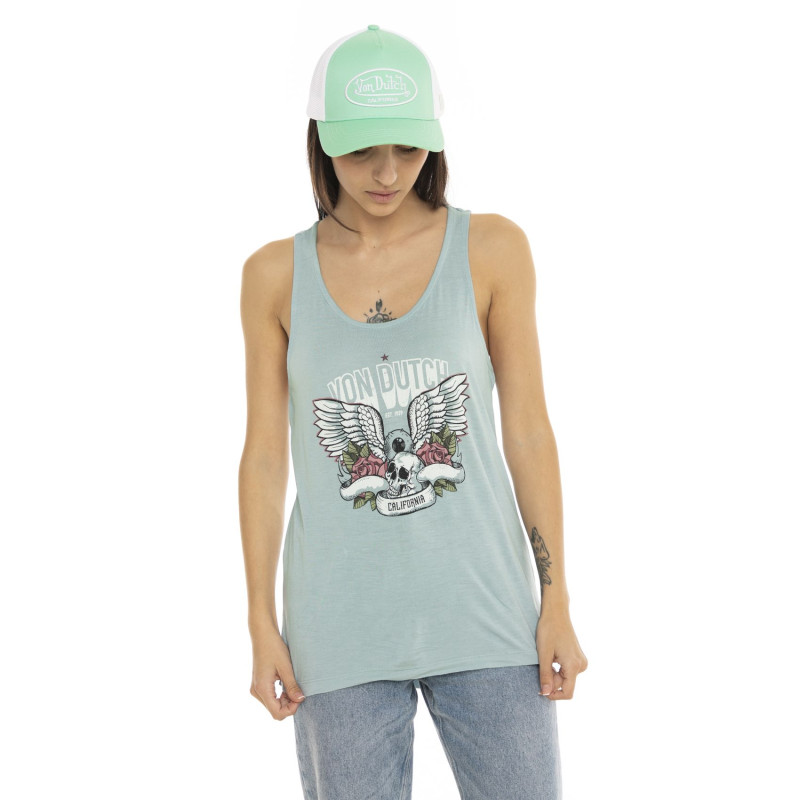 Débardeur femme loose Skull Flower