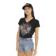 Tee Shirt Noir coupe Regular Col V SWORD | Femme - Vondutch | Von Dutch