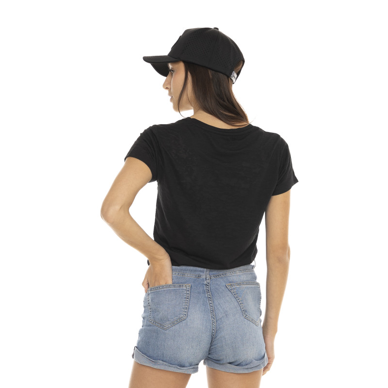Tee Shirt Noir coupe Regular Col V SWORD | Femme - Vondutch | Von Dutch
