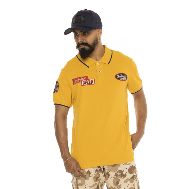 Polo homme manches courtes avec patchs Superior