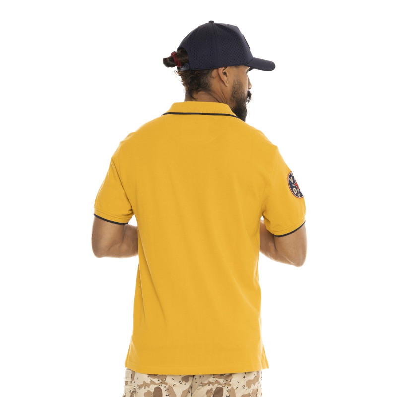 Polo homme manches courtes avec patchs Superior