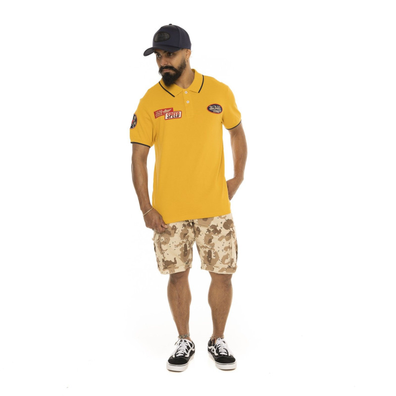 Polo homme manches courtes avec patchs Superior