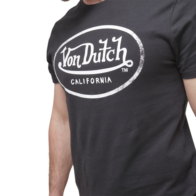 T-shirt Von Dutch homme Aaron A Noir