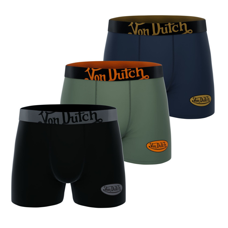 Lot de 3 boxers homme en coton logo cuisse Medley