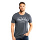 Tee Shirt Gris coupe Regular Col rond FIRST | Homme - Vondutch | Von Dutch