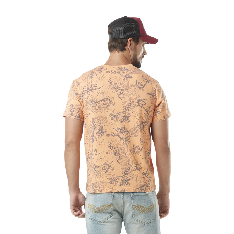 T-shirt col rond homme Front Hawai