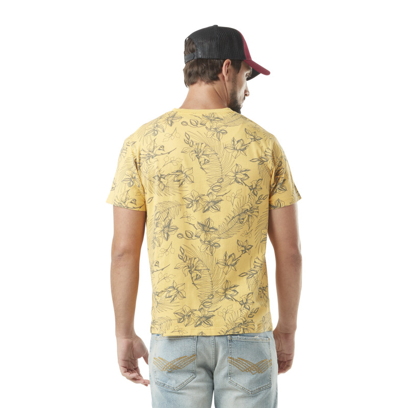 T-shirt col rond homme Front Hawai