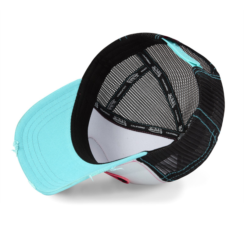 Casquette Vondutch Enfant Blanche Trucker Snapback effet Usé SUMMER | Von Dutch