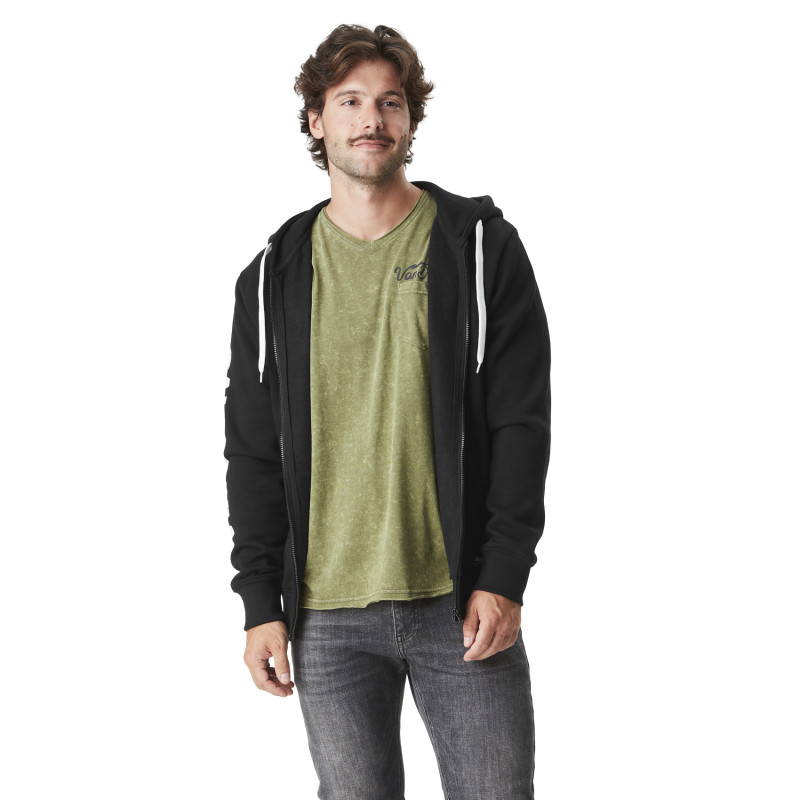 Sweat à capuche Zippé coupe Comfort fit Noir California | Homme - Vondutch | Von Dutch