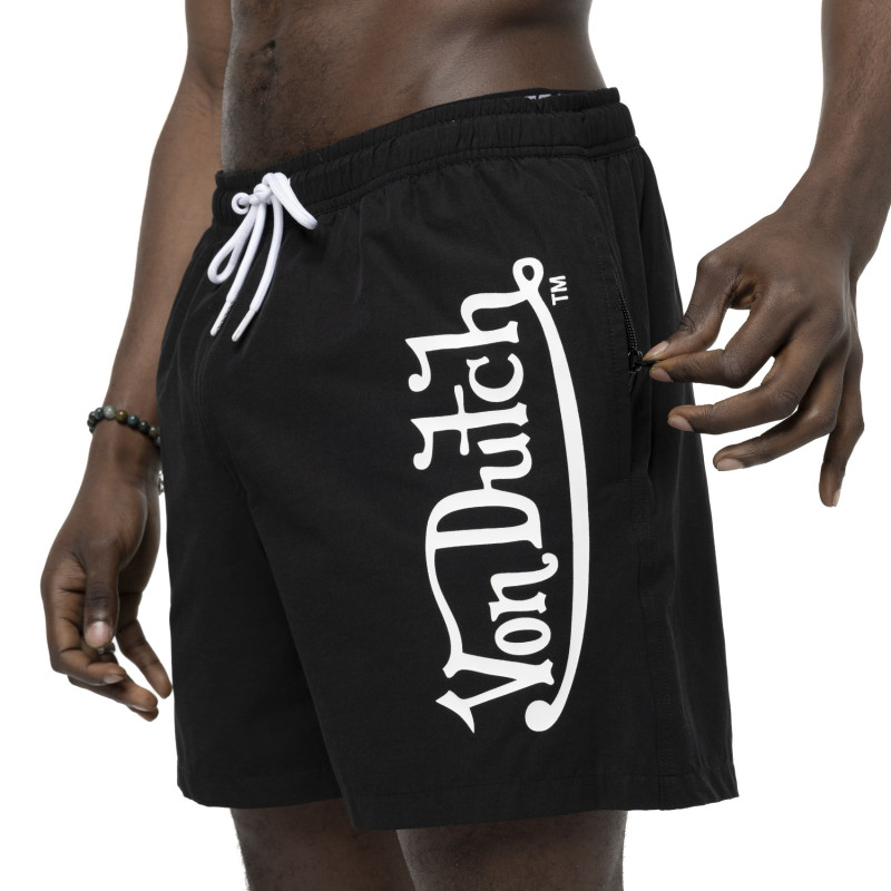 Short de bain Noir cordon contrasté Mick | Homme - Von Dutch | Von Dutch