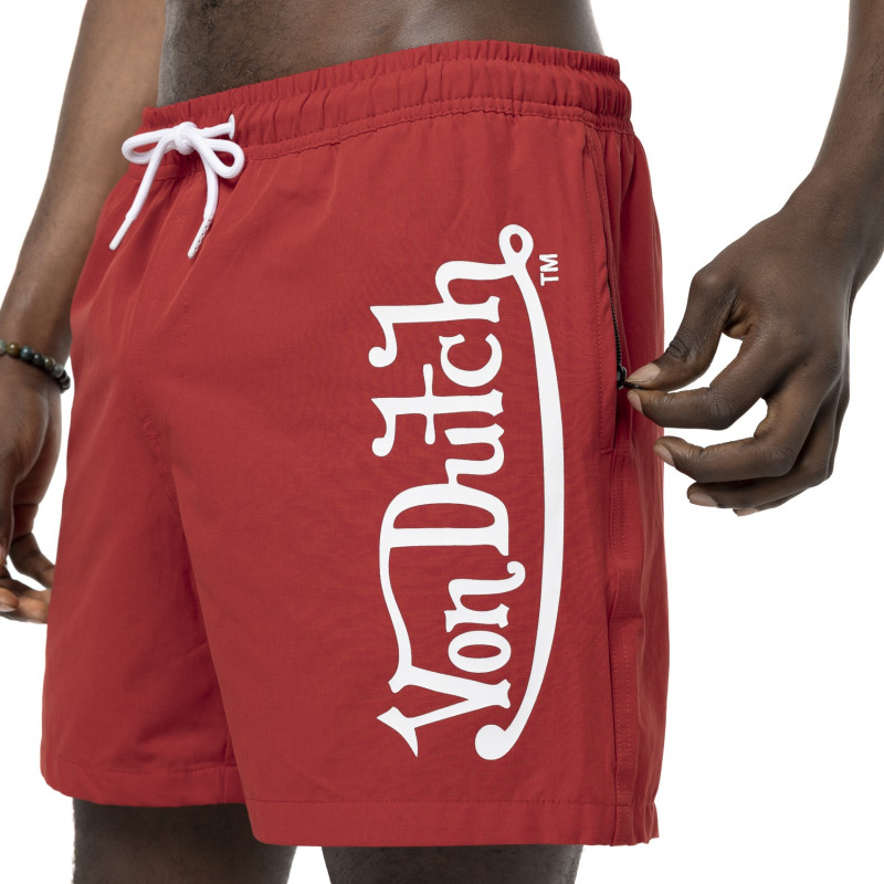 Short de bain Rouge cordon contrasté Mick | Homme - Von Dutch | Von Dutch