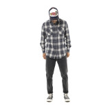 Chemise en Flanelle à carreaux coupe Régular Manches longues Bleue JACK | Homme - Vondutch