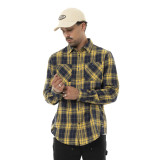 Chemise en Flanelle à carreaux coupe Régular Manches longues Jaune JACK | Homme - Vondutch