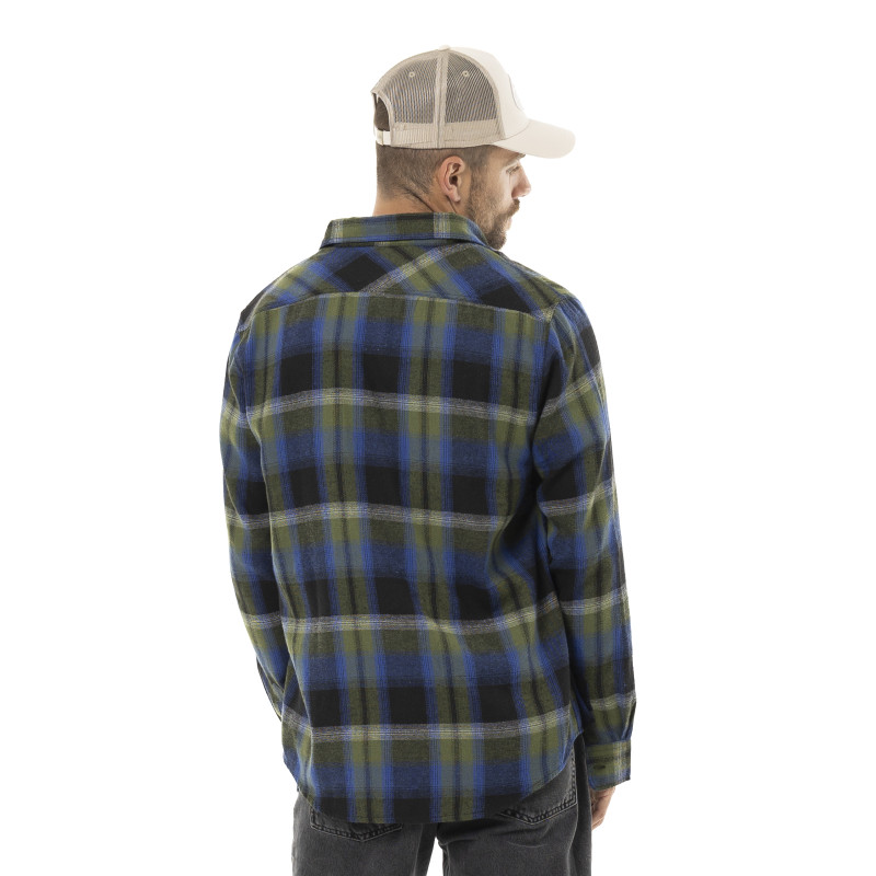 Chemise homme manches longues en flanelle à carreaux Jack