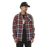 Chemise en Flanelle à carreaux coupe Régular Manches longues Rouge TYLER | Homme - Vondutch