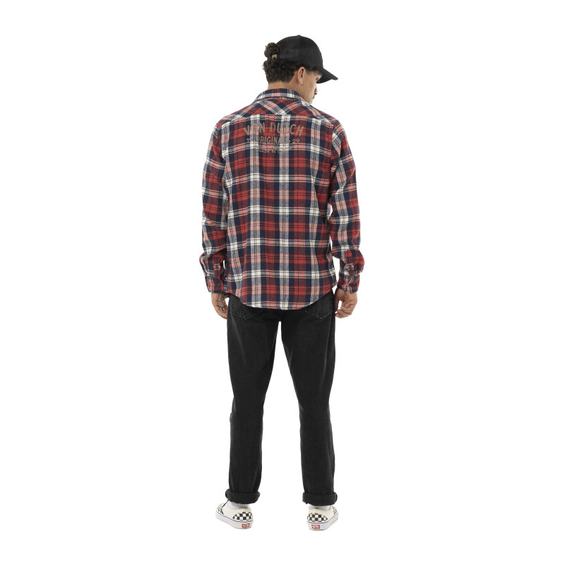 Chemise en Flanelle à carreaux coupe Régular Manches longues Rouge TYLER | Homme - Vondutch | Von Dutch