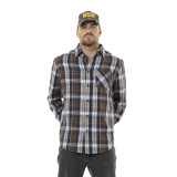 Chemise en Flanelle à carreaux coupe Régular Manches longues Marron TYLER | Homme - Vondutch