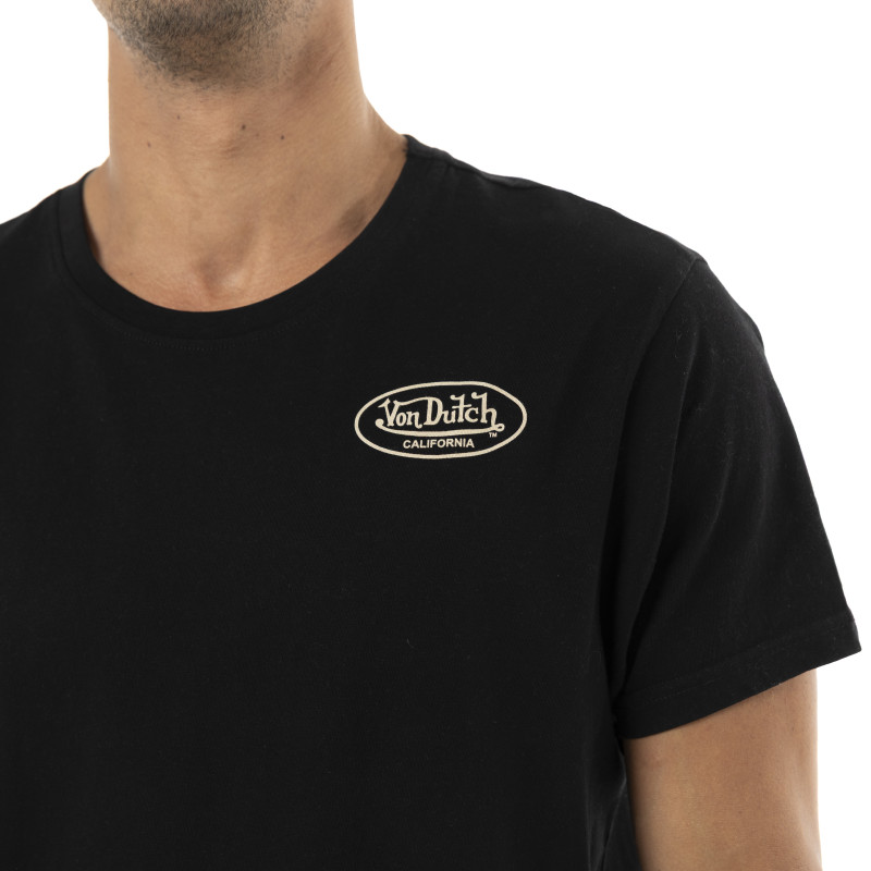 T-shirt homme col rond regular avec print poitrine et dos Classic