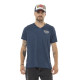 Tee Shirt Bleu coupe Régular Col V effet Délavé WINGS | Homme - Vondutch | Von Dutch