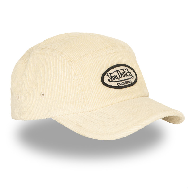 Casquette 5 panneaux  adulte en velours cotelé avec patch Velvet