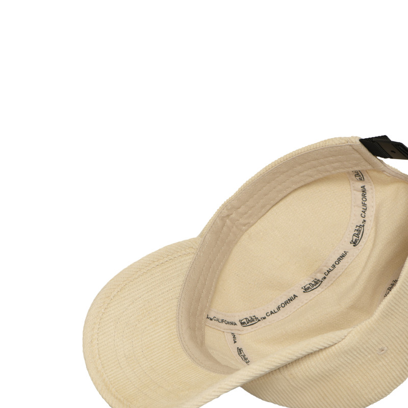 Casquette Vondutch Beige Five panel Clip en Velours côtelé VELOURS | Von Dutch