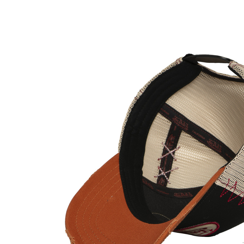 Casquette Vondutch Noire Trucker Snapback effet Usé USED | Von Dutch