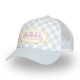 Casquette Vondutch Bleue Trucker Snapback DAMIER | Von Dutch