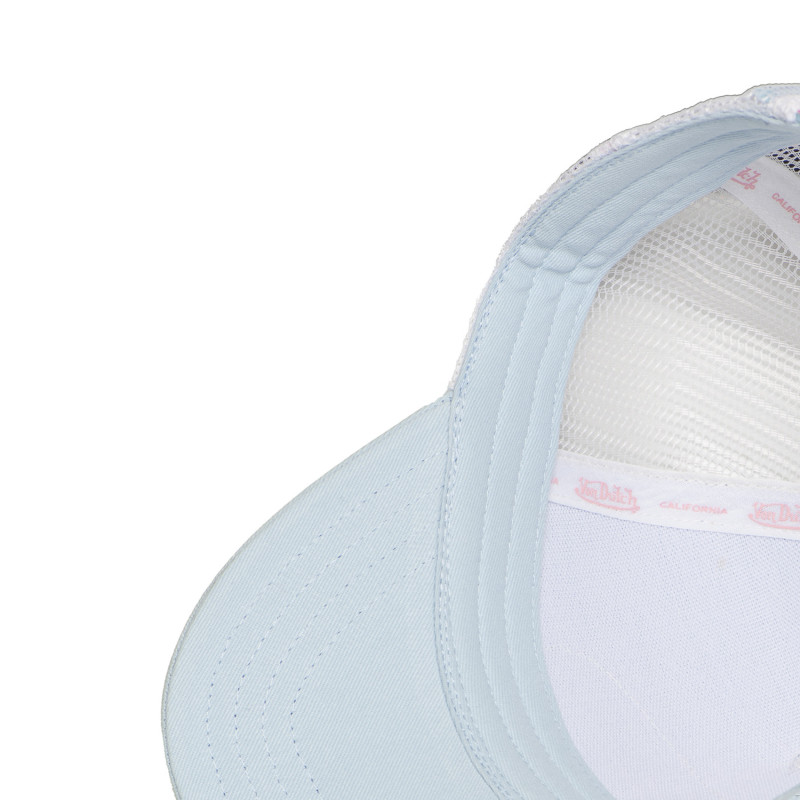 Casquette Vondutch Bleue Trucker Snapback DAMIER | Von Dutch