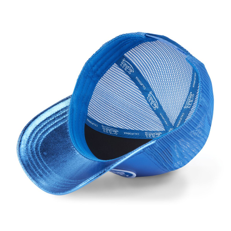 Casquette Vondutch Bleue Trucker Snapback en Simili effet Brillant REPTILE | Von Dutch