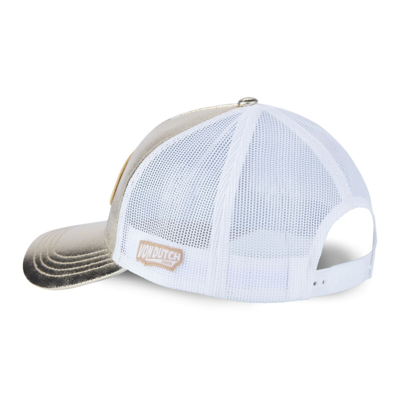 Casquette baseball avec filet adulte en simili effet peau de Reptile