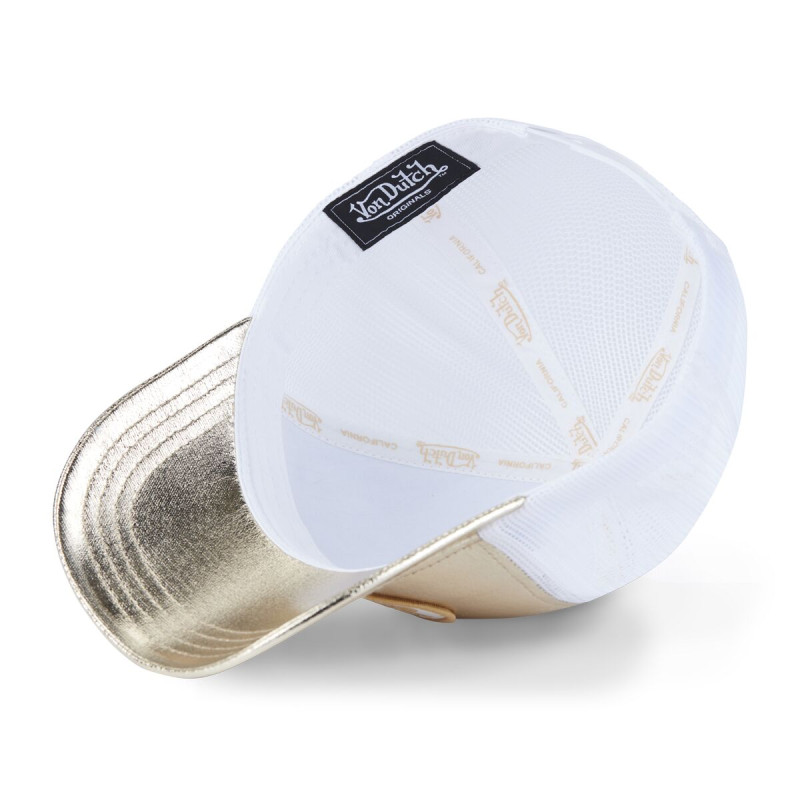 Casquette baseball avec filet adulte en simili effet peau de Reptile