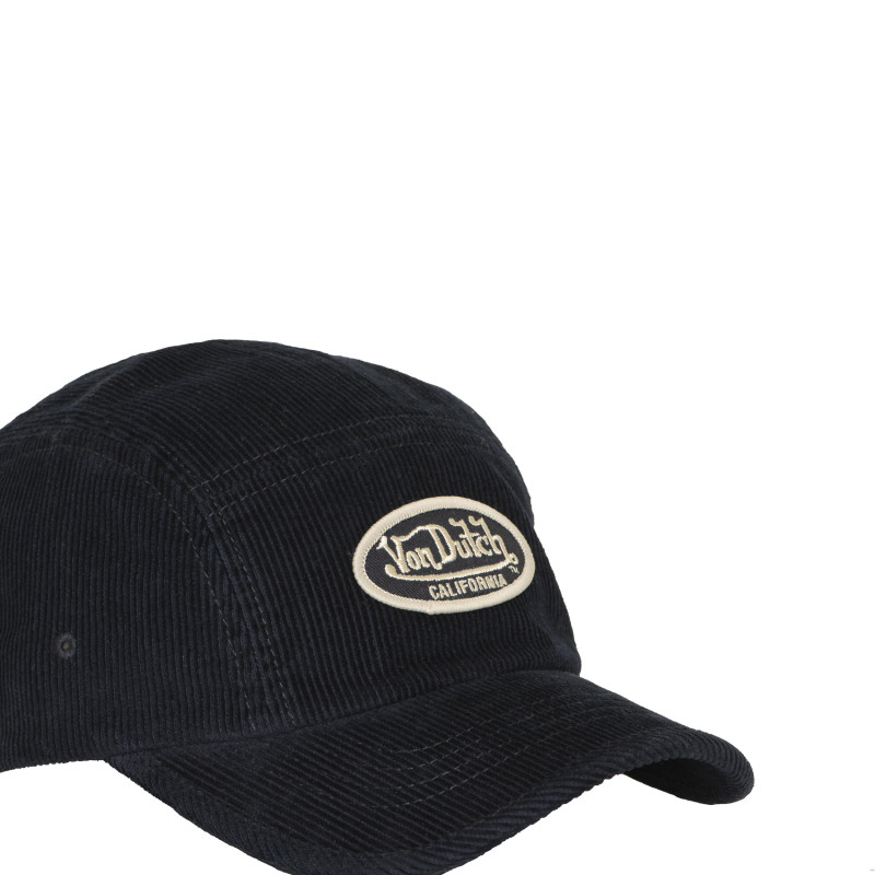 Casquette Vondutch Bleue Five panel Clip en Velours côtelé VELOURS | Von Dutch
