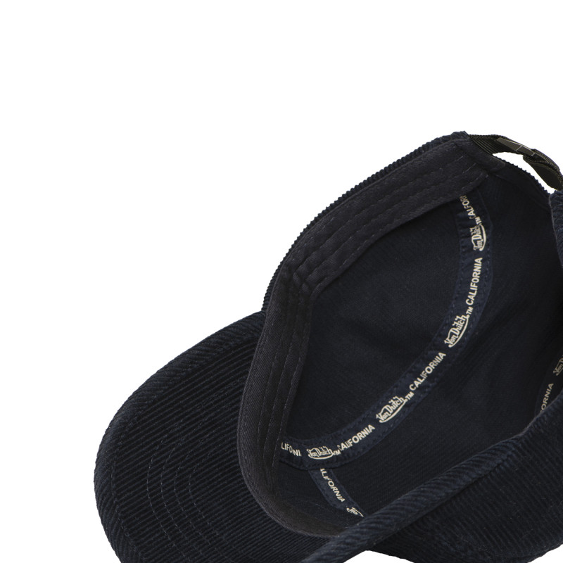 Casquette Vondutch Bleue Five panel Clip en Velours côtelé VELOURS | Von Dutch