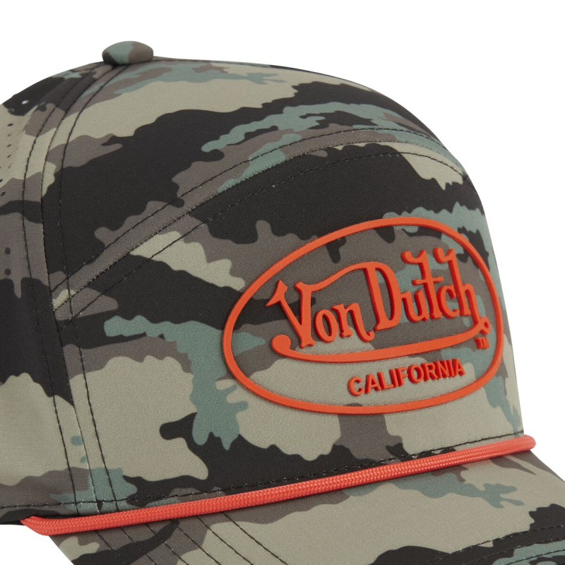 Casquette Vondutch Kaki Six panel Scratch CORD | Von Dutch